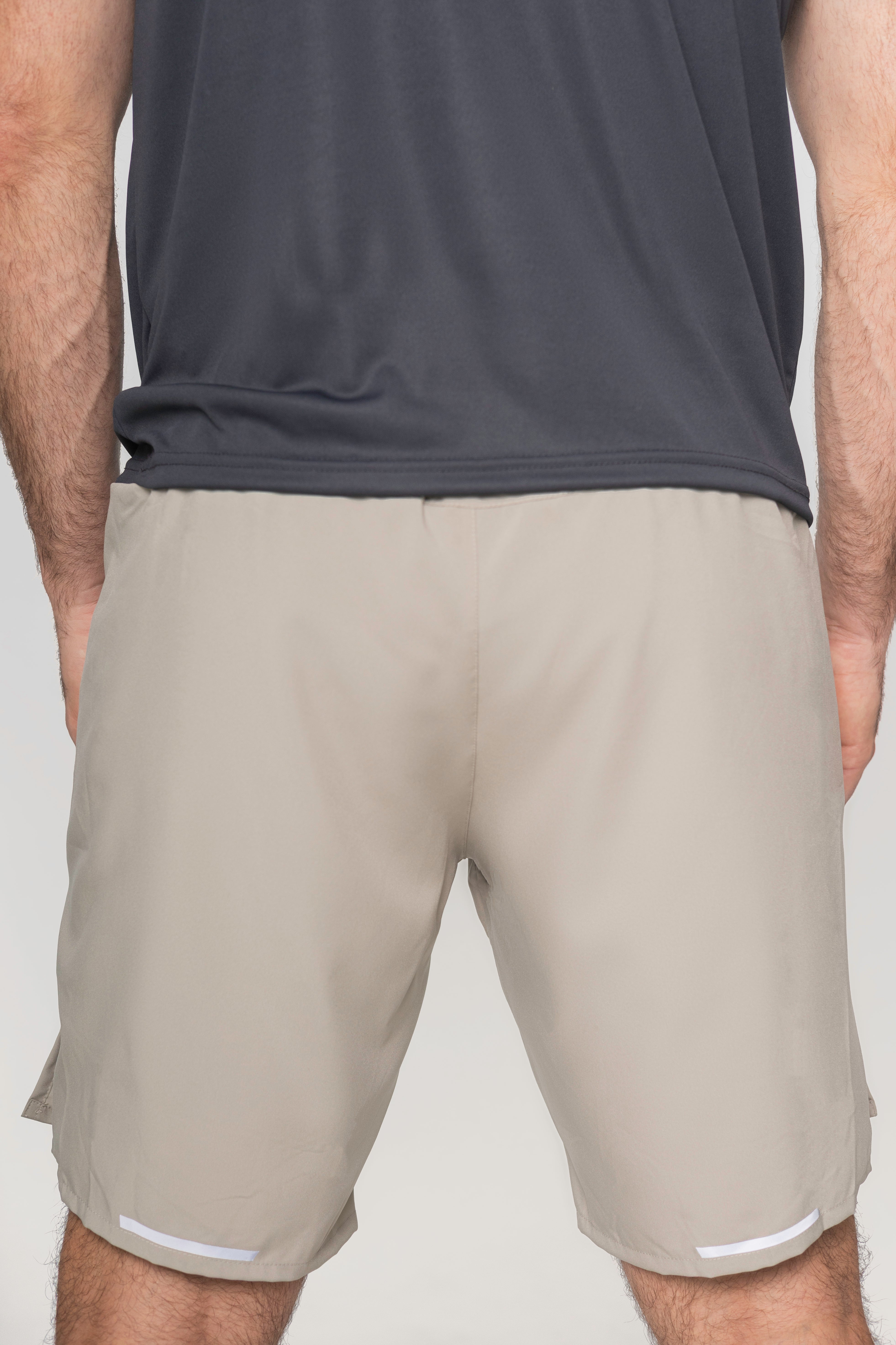 Urban Motion Shorts – Beige | Velocity Fit Edition